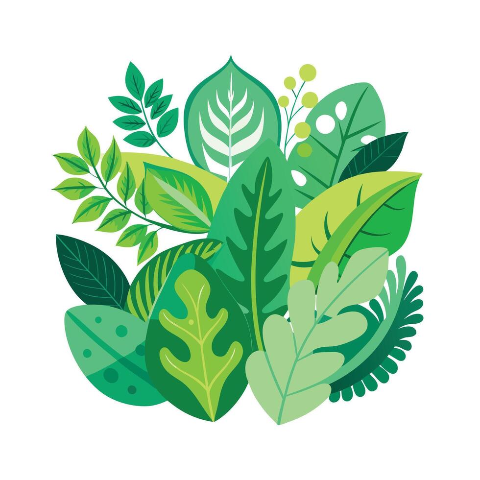 Realistic Beautiful Leaves Illustration vector