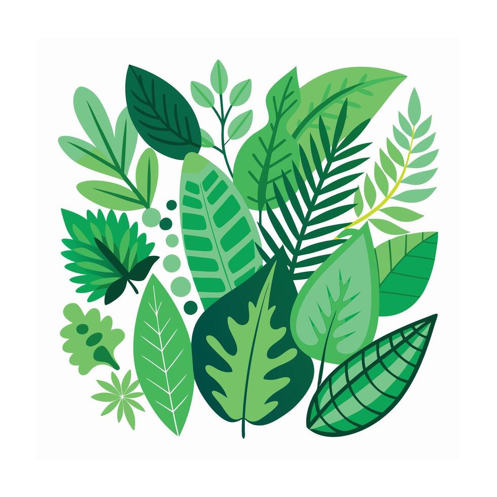 Realistic Beautiful Leaves Illustration vector
