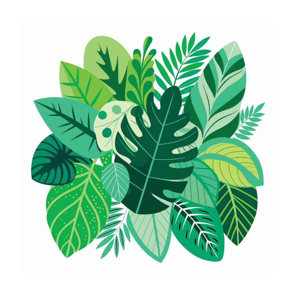 Realistic Beautiful Leaves Illustration vector