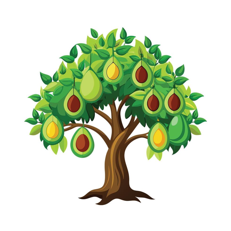Beautiful Single Big Tree Illustration vector