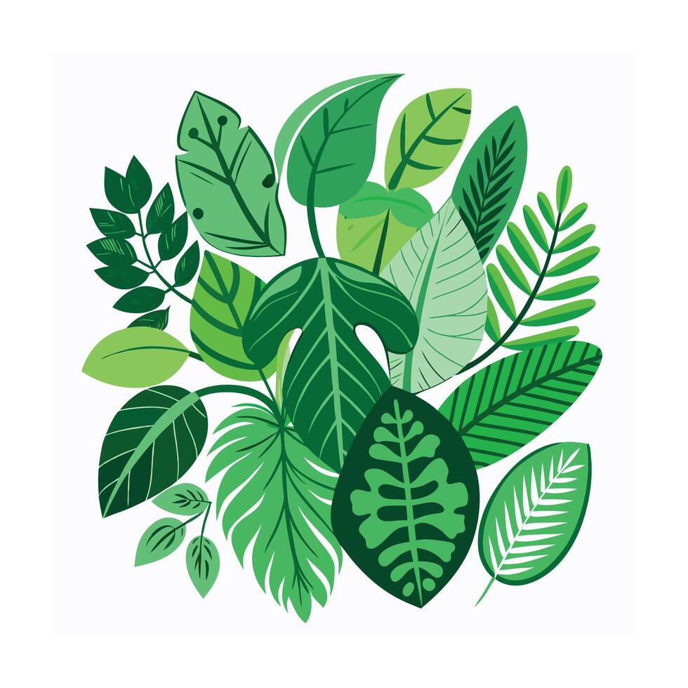 Realistic Beautiful Leaves Illustration vector