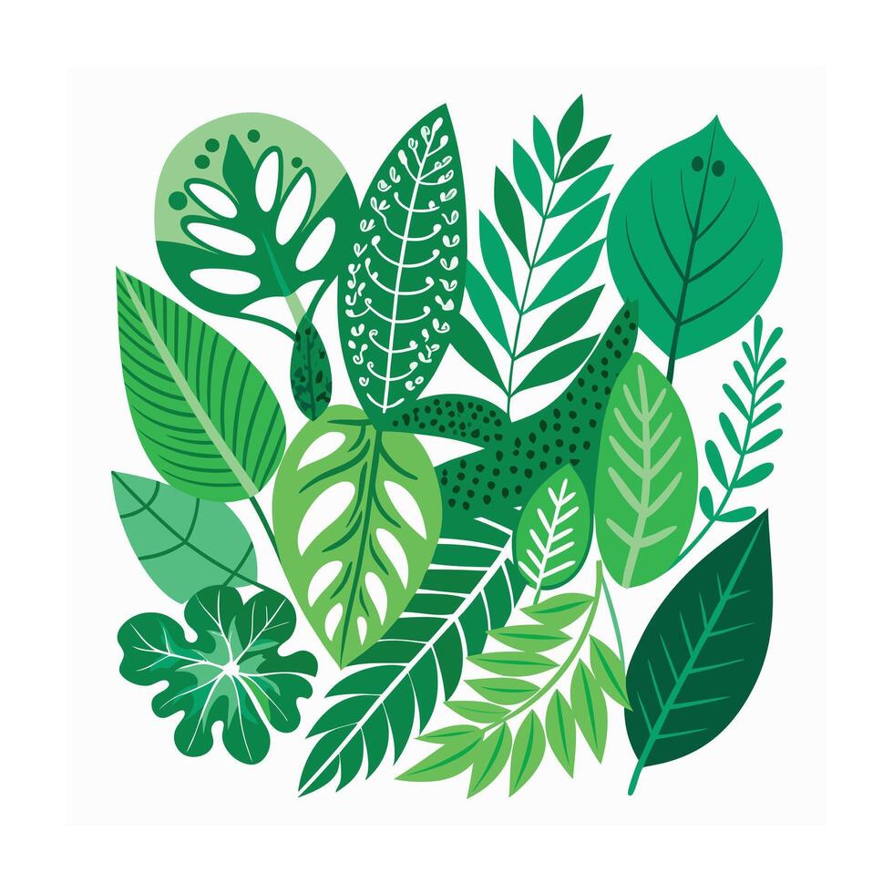 Realistic Beautiful Leaves Illustration vector