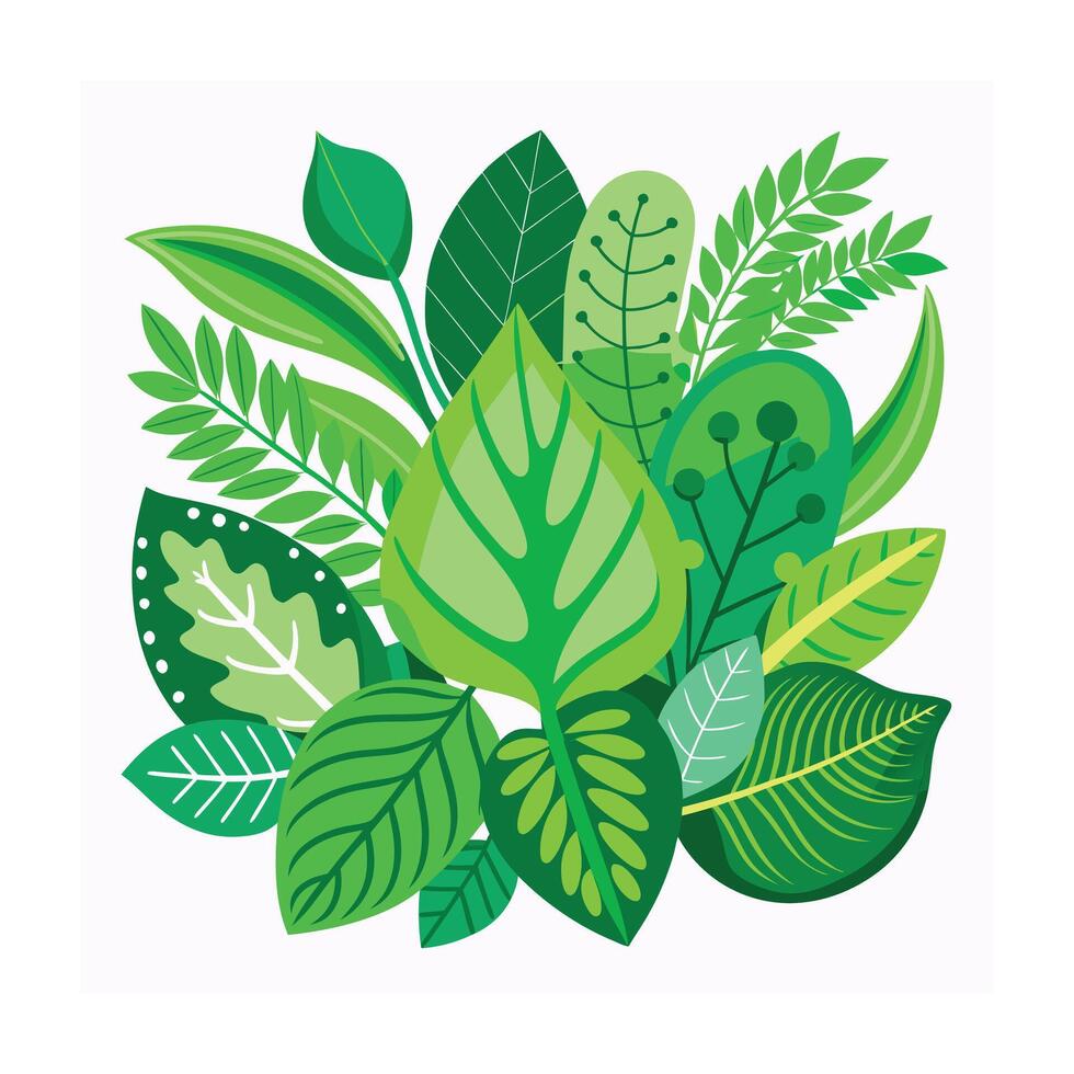 Realistic Beautiful Leaves Illustration vector