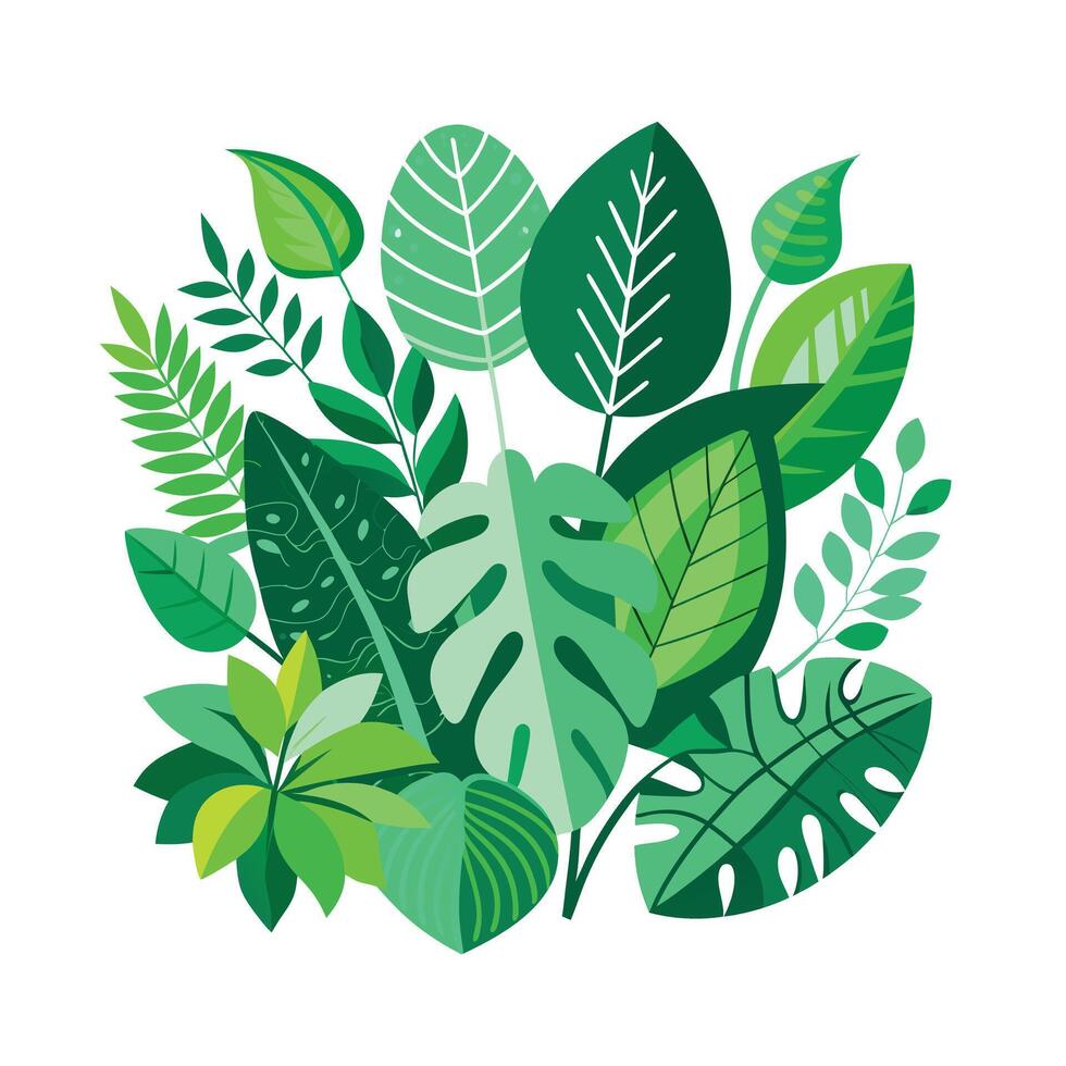 Realistic Beautiful Leaves Illustration vector