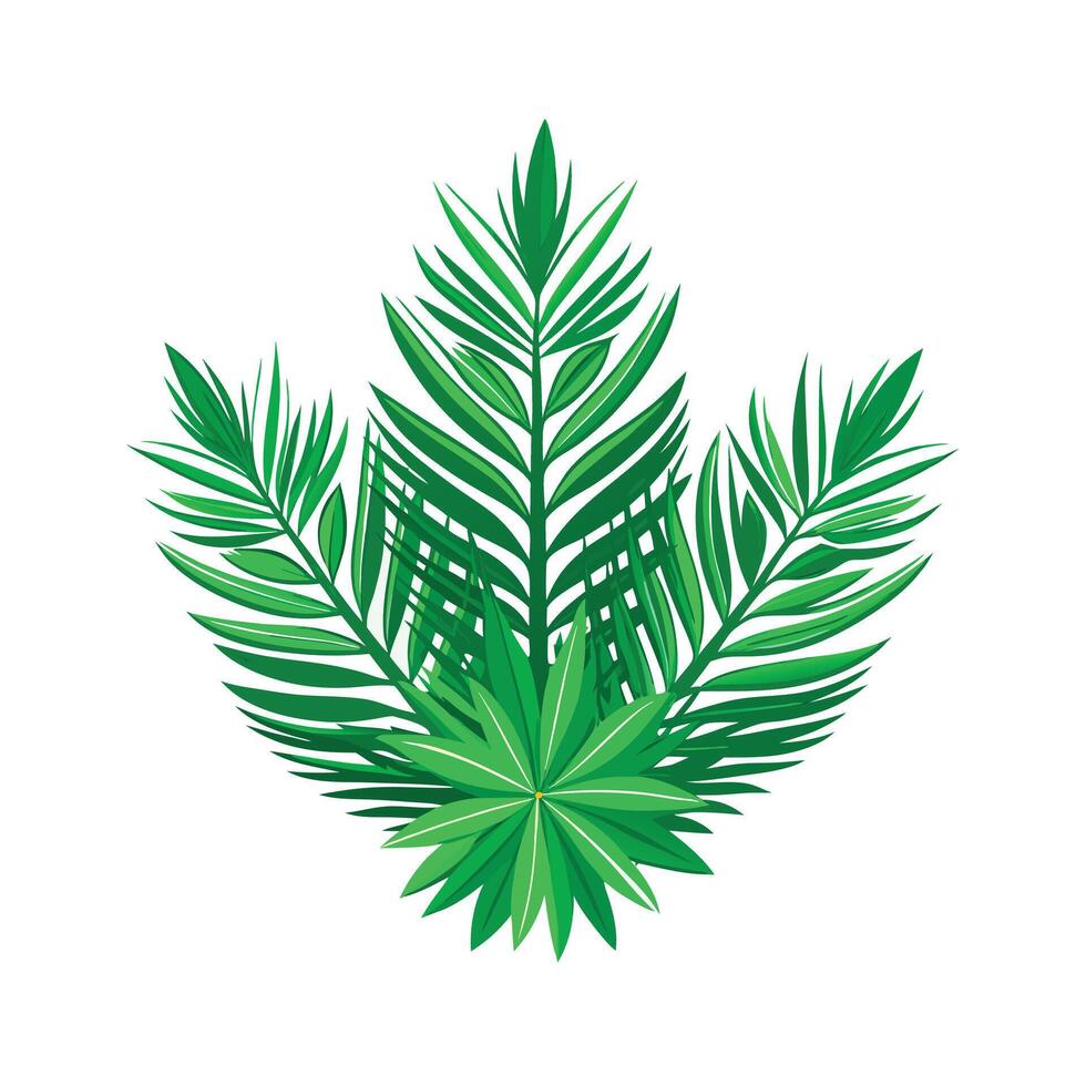 Realistic Beautiful Leaves Illustration vector