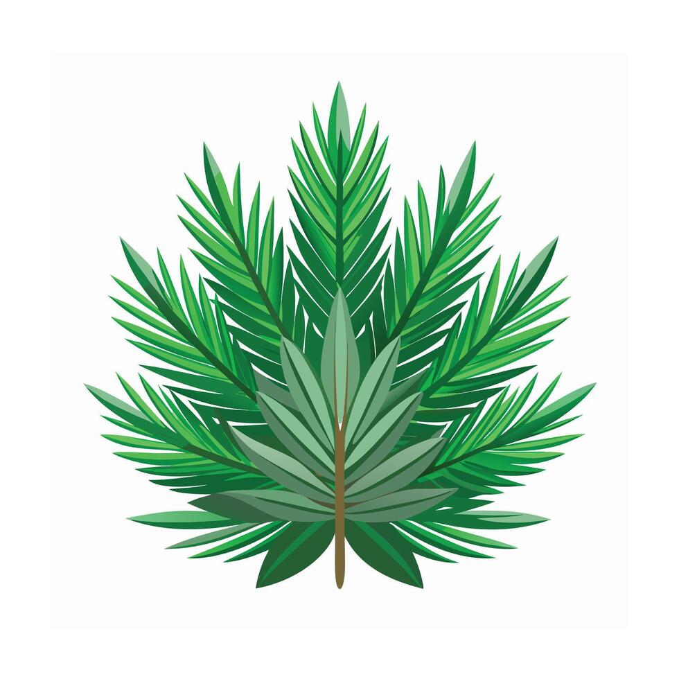 Realistic Beautiful Leaves Illustration vector