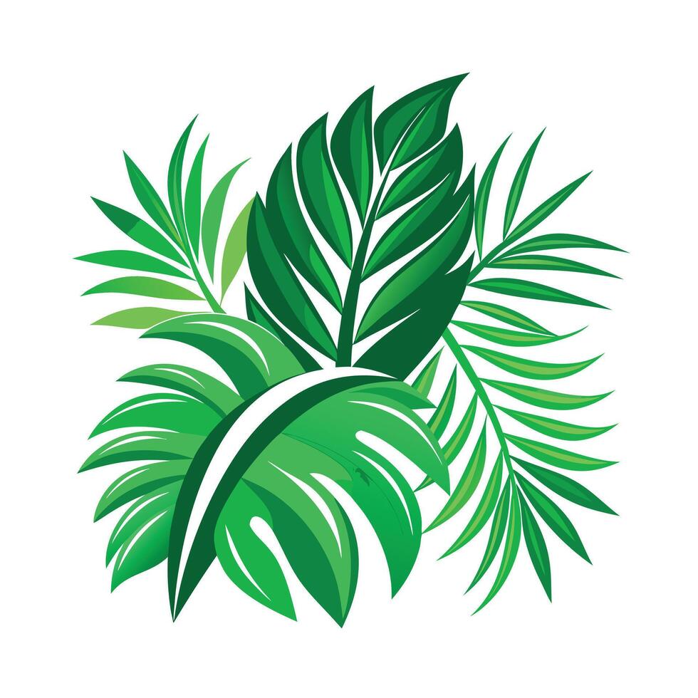 Realistic Beautiful Leaves Illustration vector