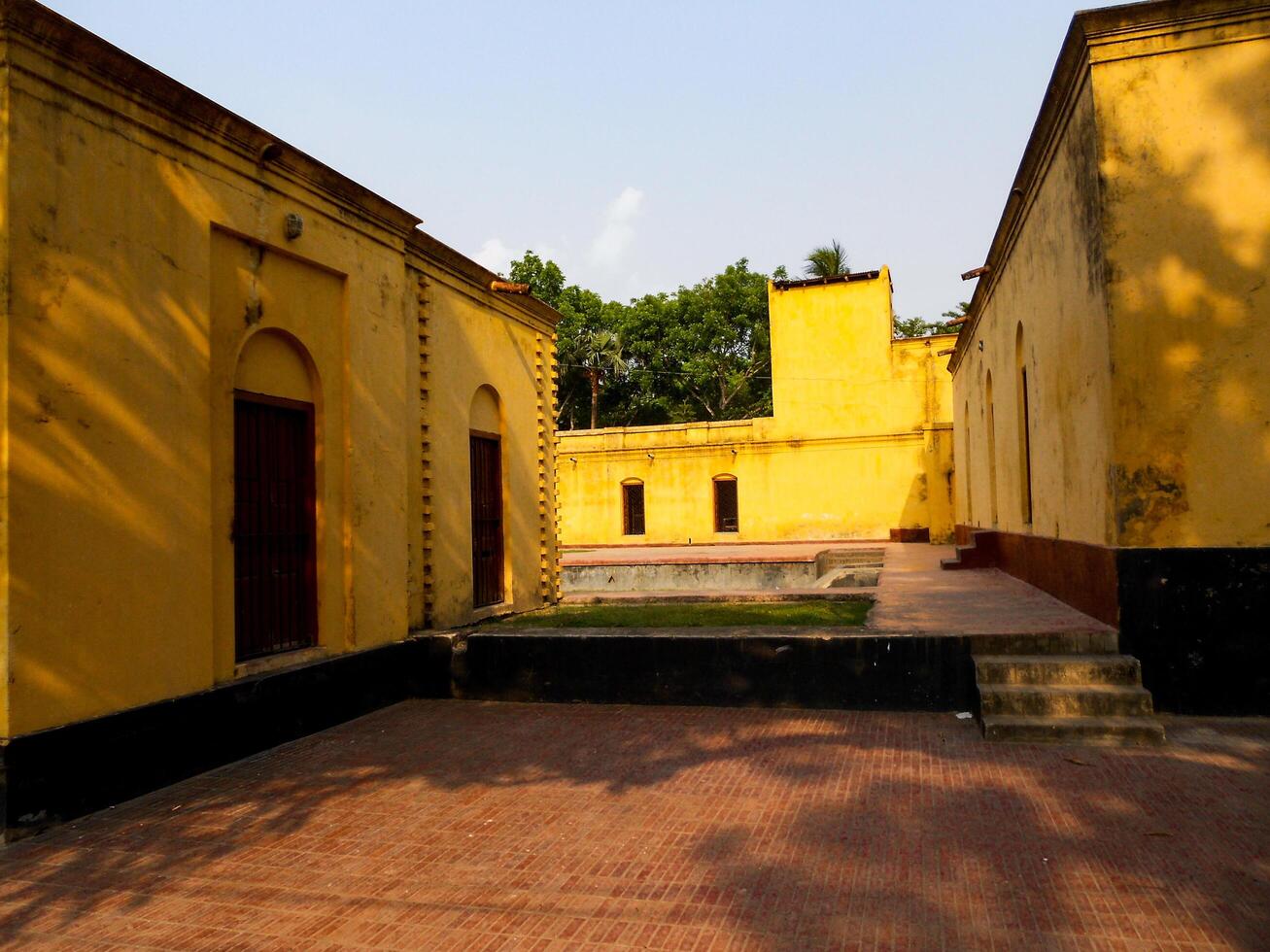 Beautiful yellow house photo