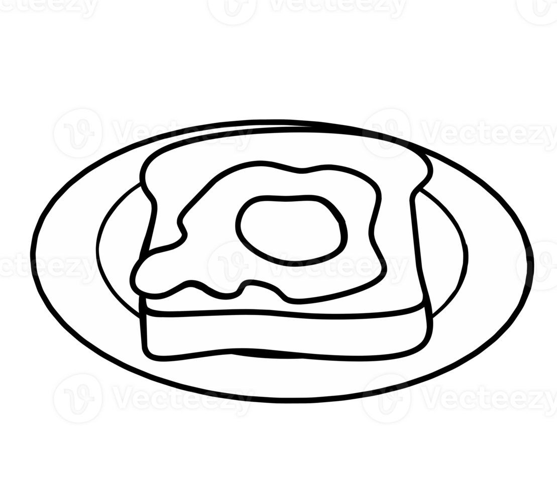 egg on toast png