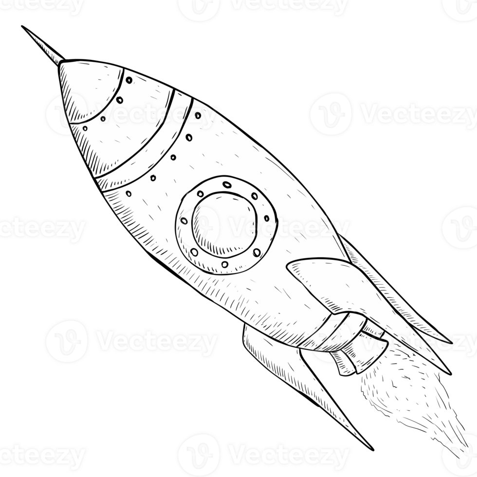 space rocket illustration png