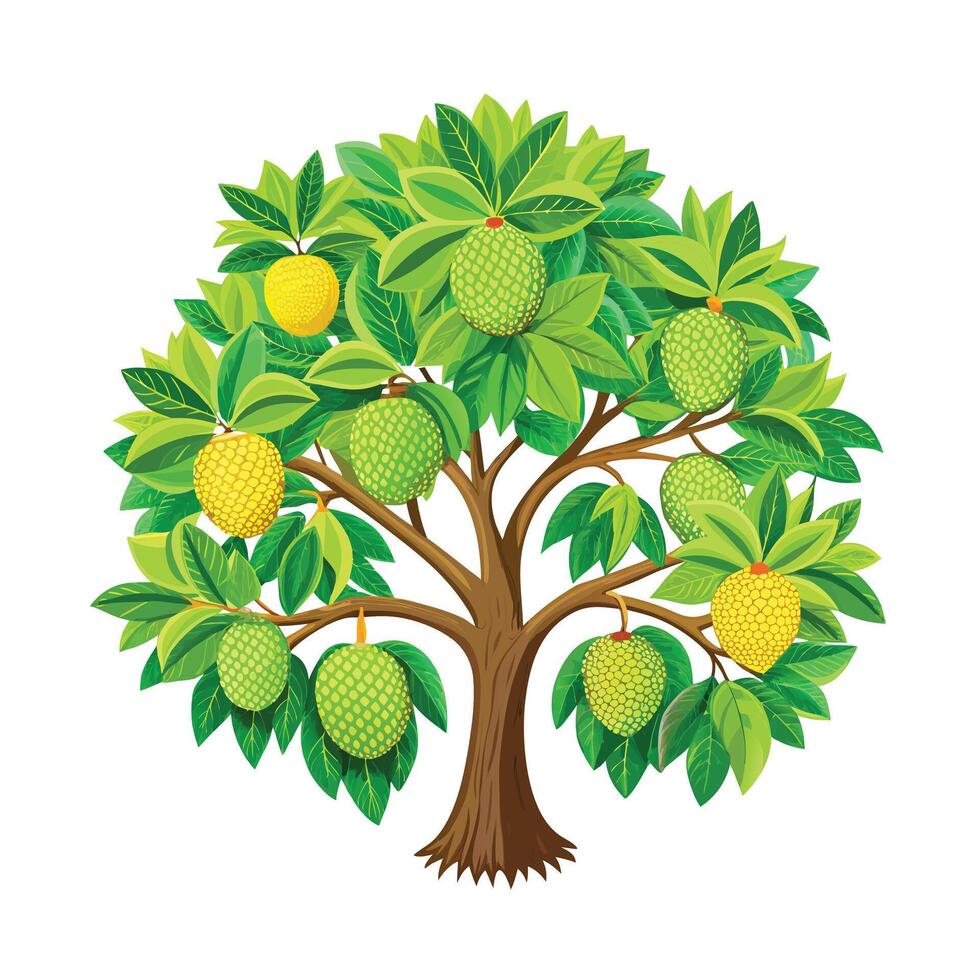 Beautiful Single Big Tree Illustration vector