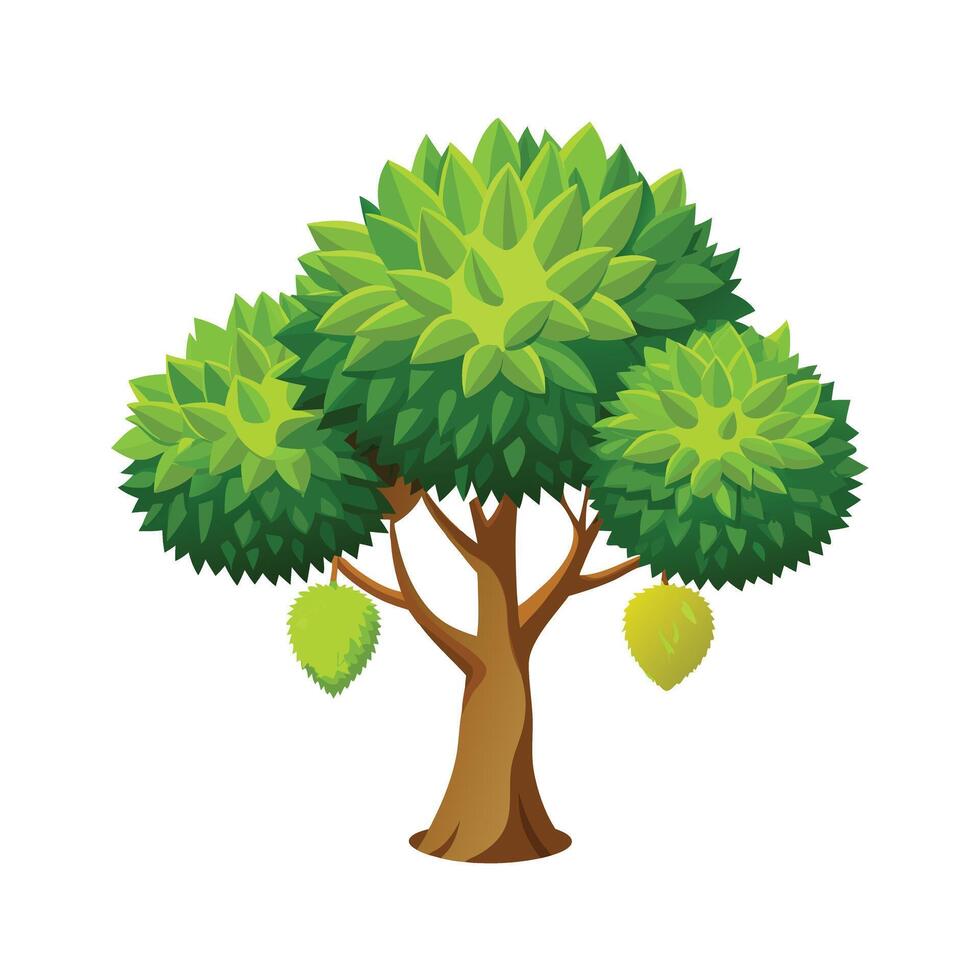 Beautiful Single Big Tree Illustration vector