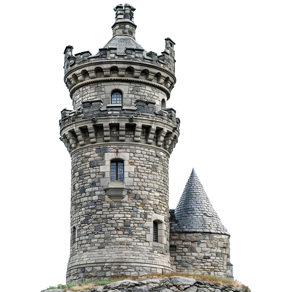 Castle tower isolated on transparent background png