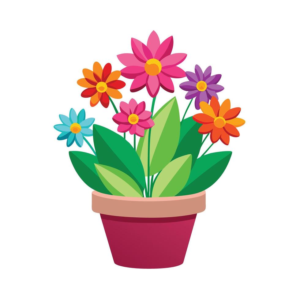 Flowerpot Houseplant Illustration vector
