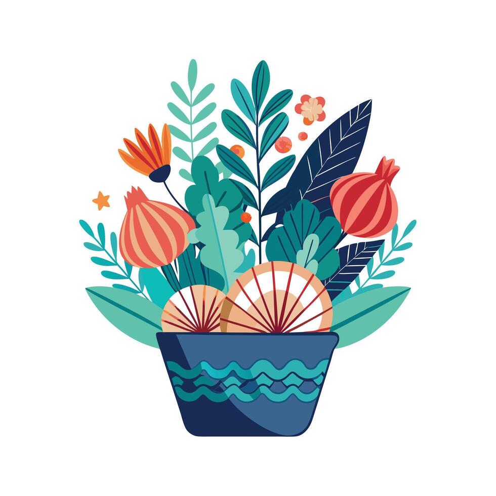 Flowerpot Houseplant Illustration vector