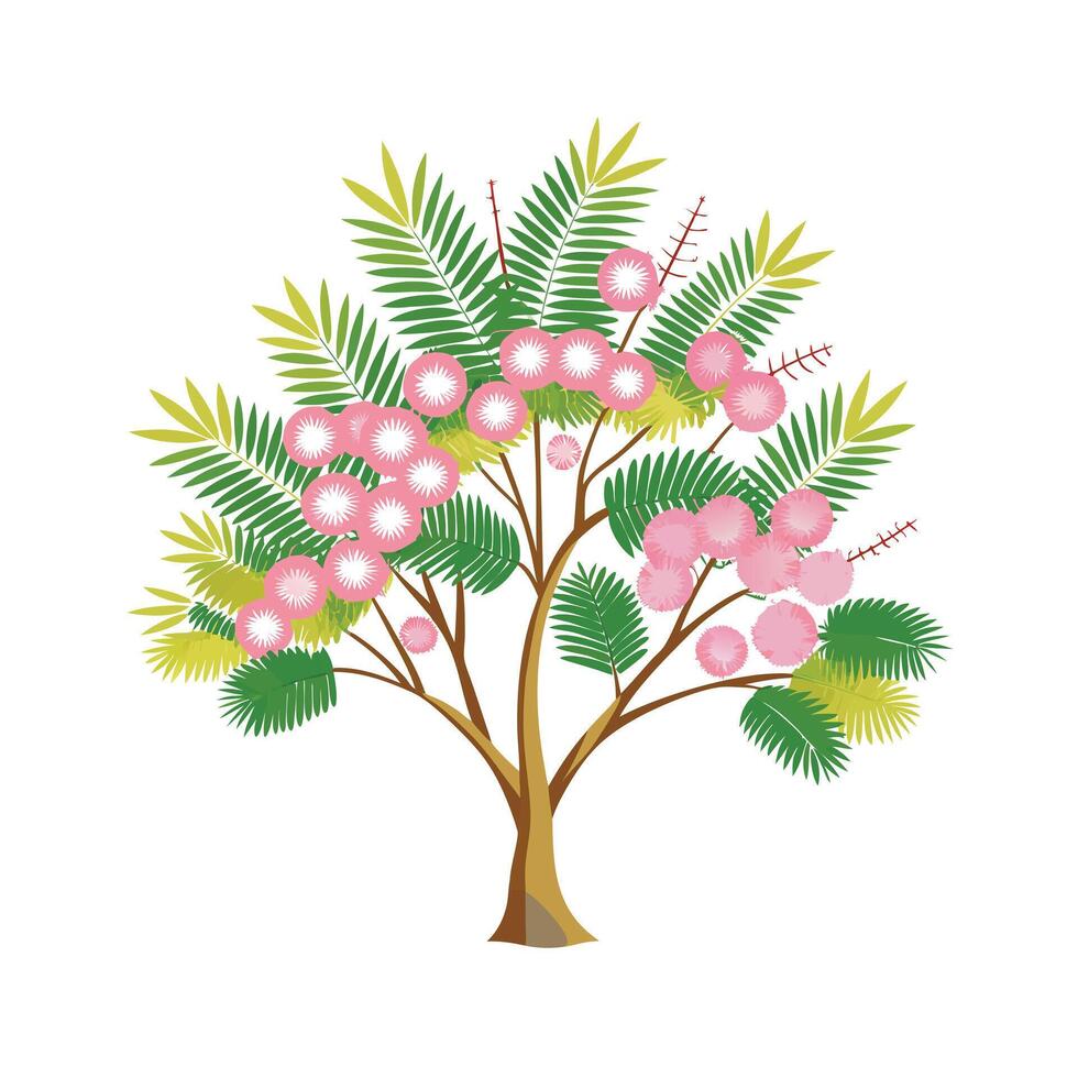 Beautiful Single Big Tree Illustration vector
