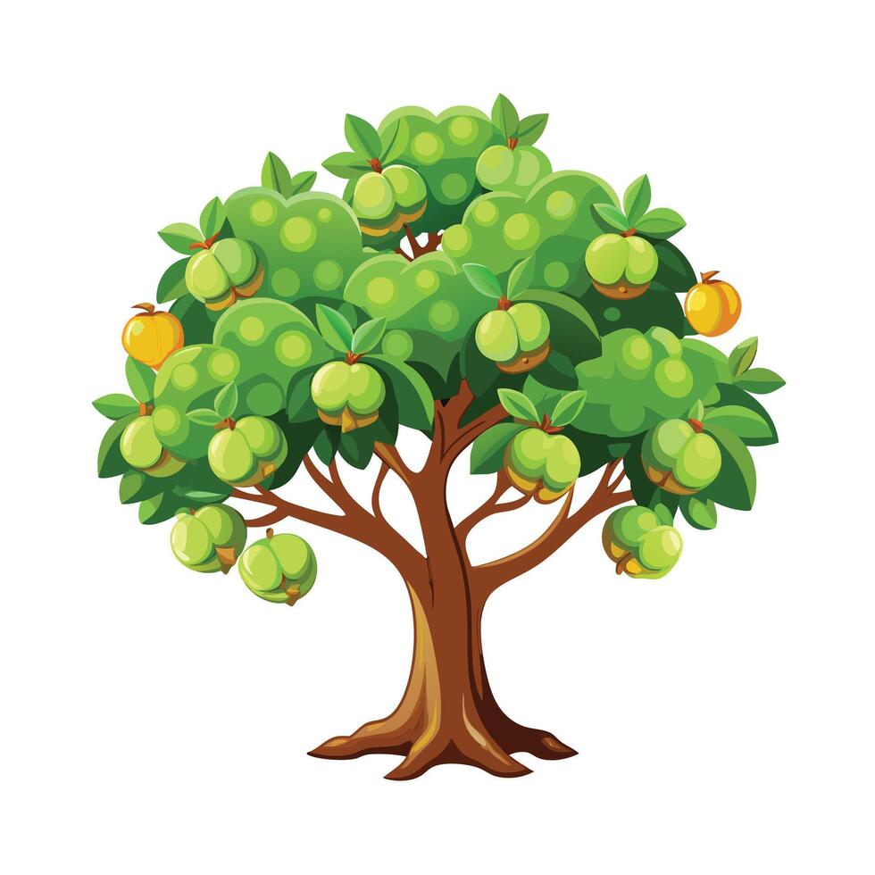 Beautiful Single Big Tree Illustration vector