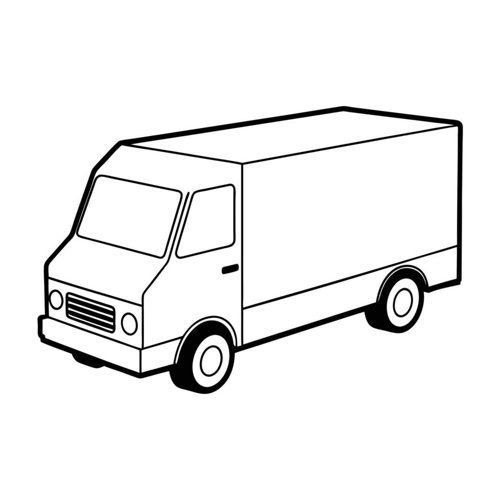 Realistic Truck Illustration vector