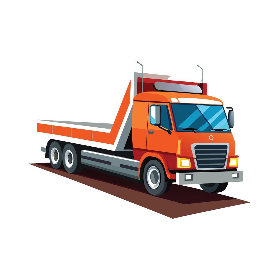 Realistic Truck Illustration vector