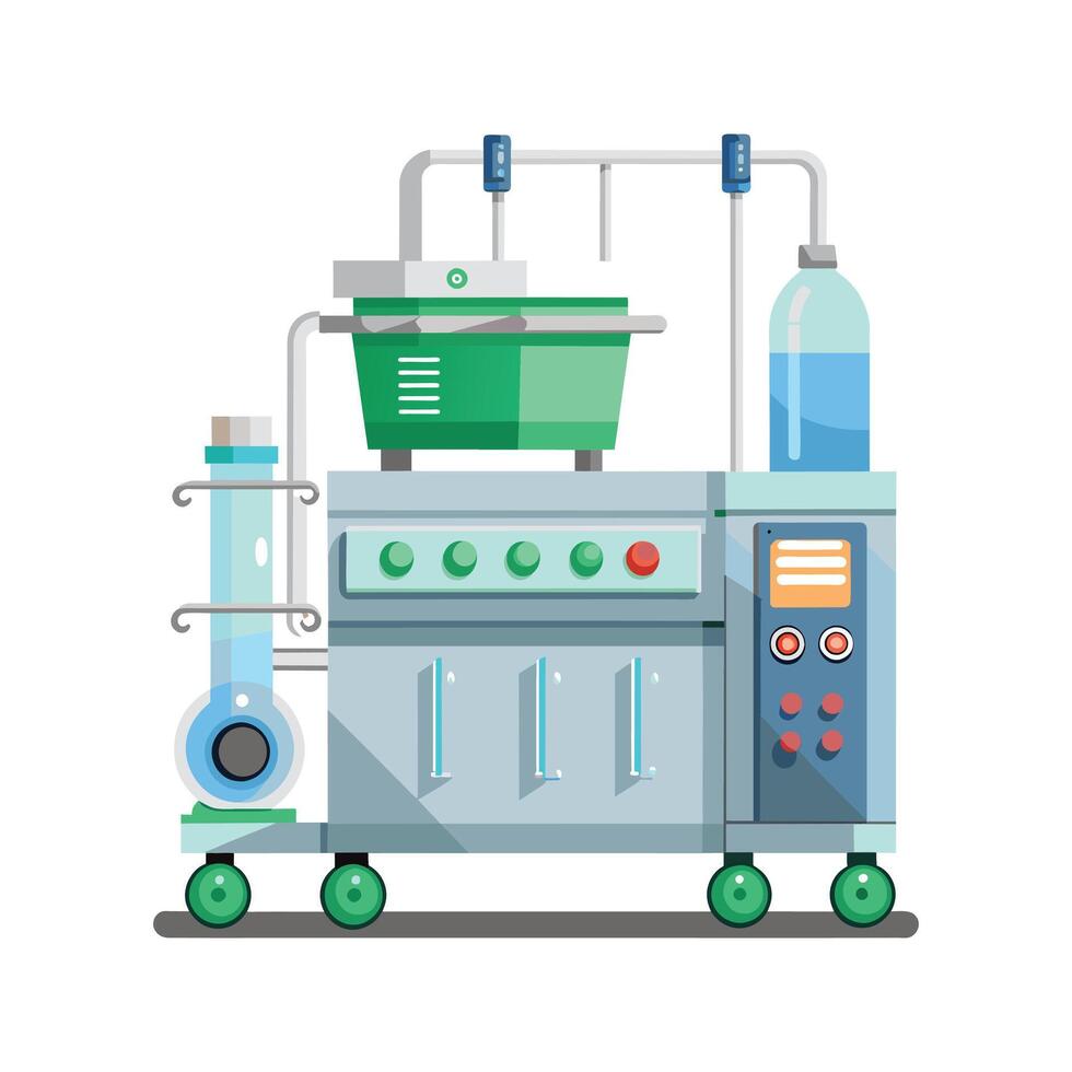 Hospital Equipment Machine illustration vector