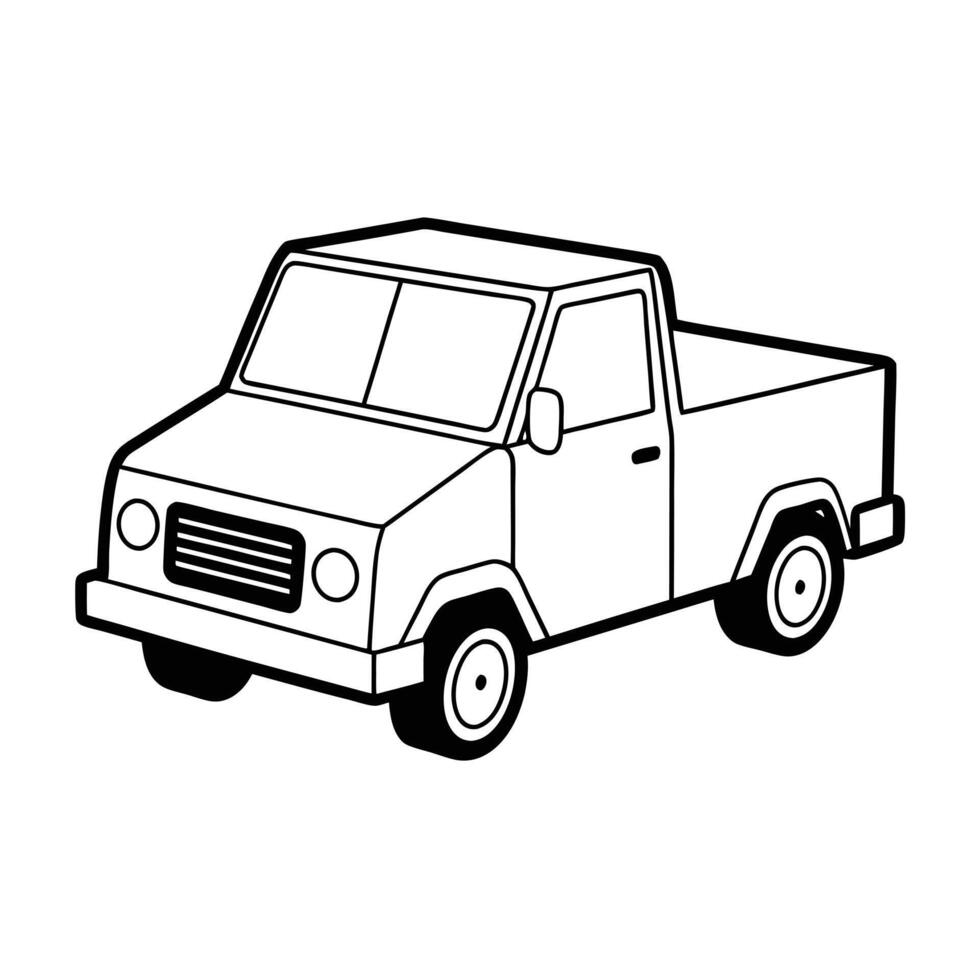 Realistic Truck Illustration vector