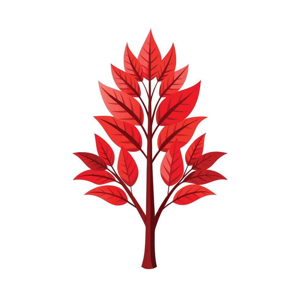 Beautiful Single Big Tree Illustration vector