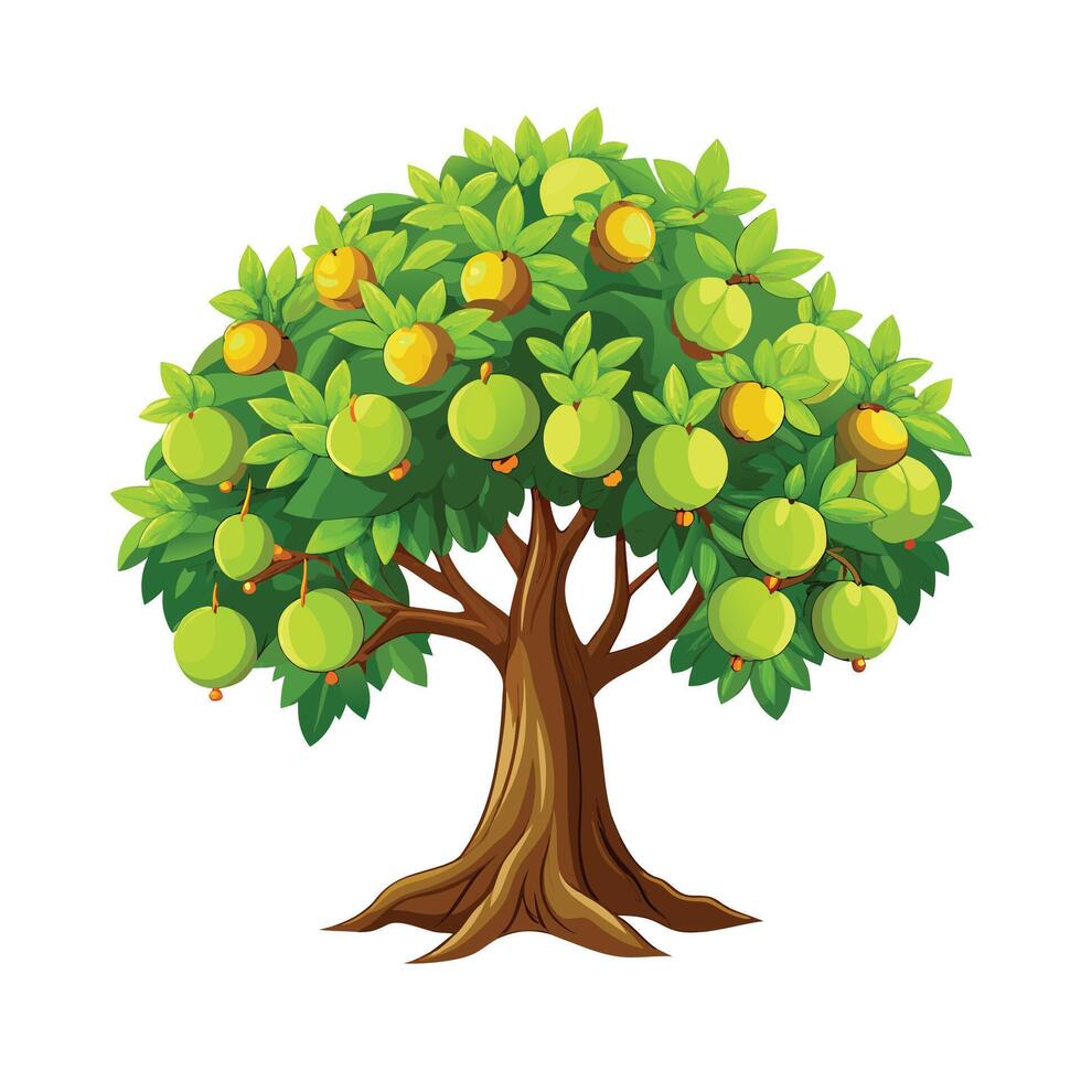 Beautiful Single Big Tree Illustration vector