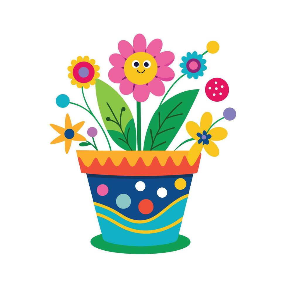 Flowerpot Houseplant Illustration vector
