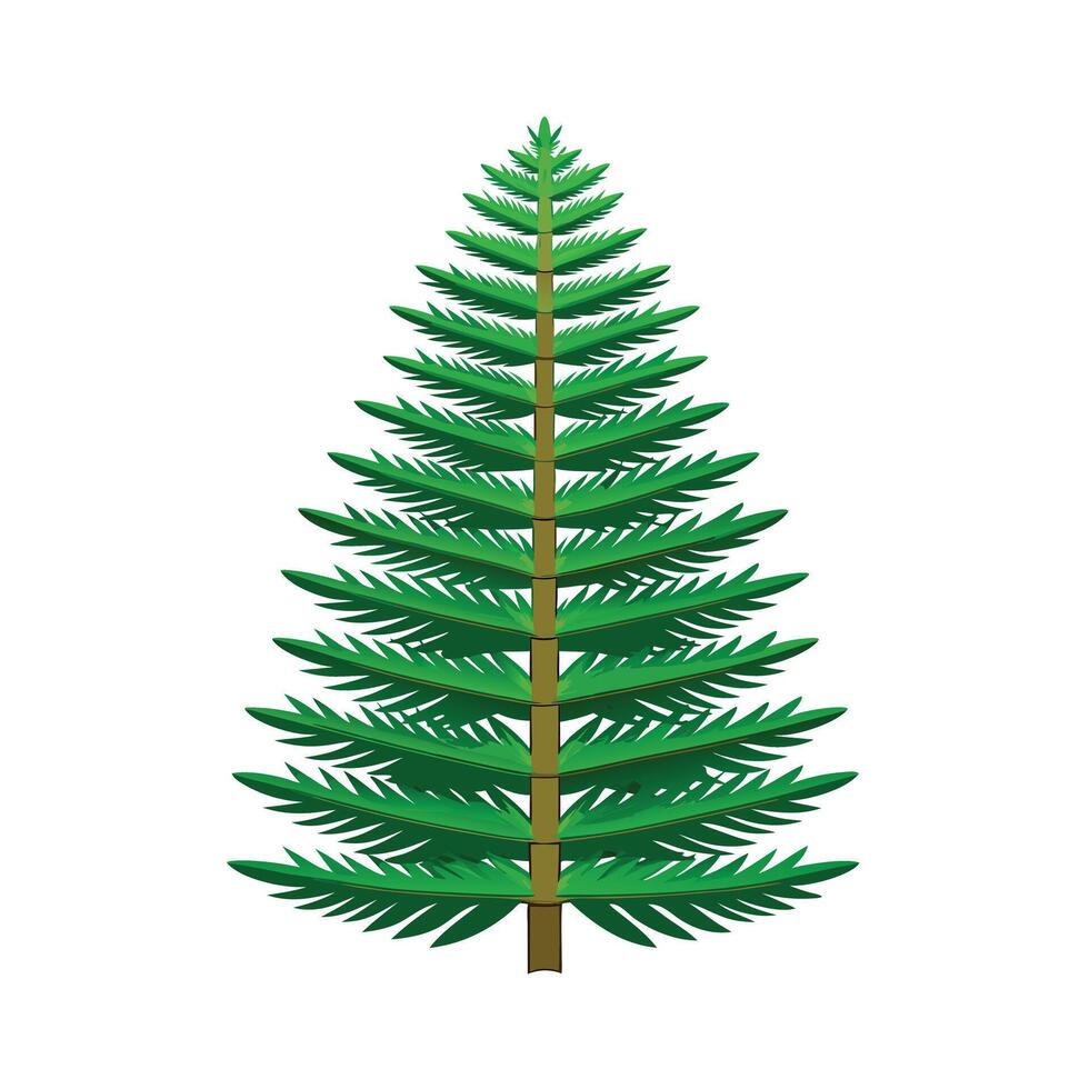 Beautiful Single Big Tree Illustration vector