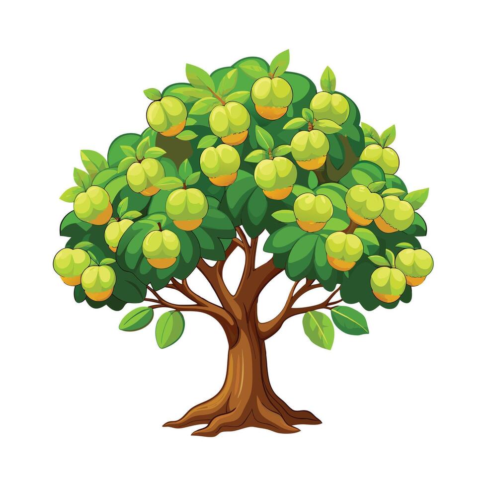 Beautiful Single Big Tree Illustration vector