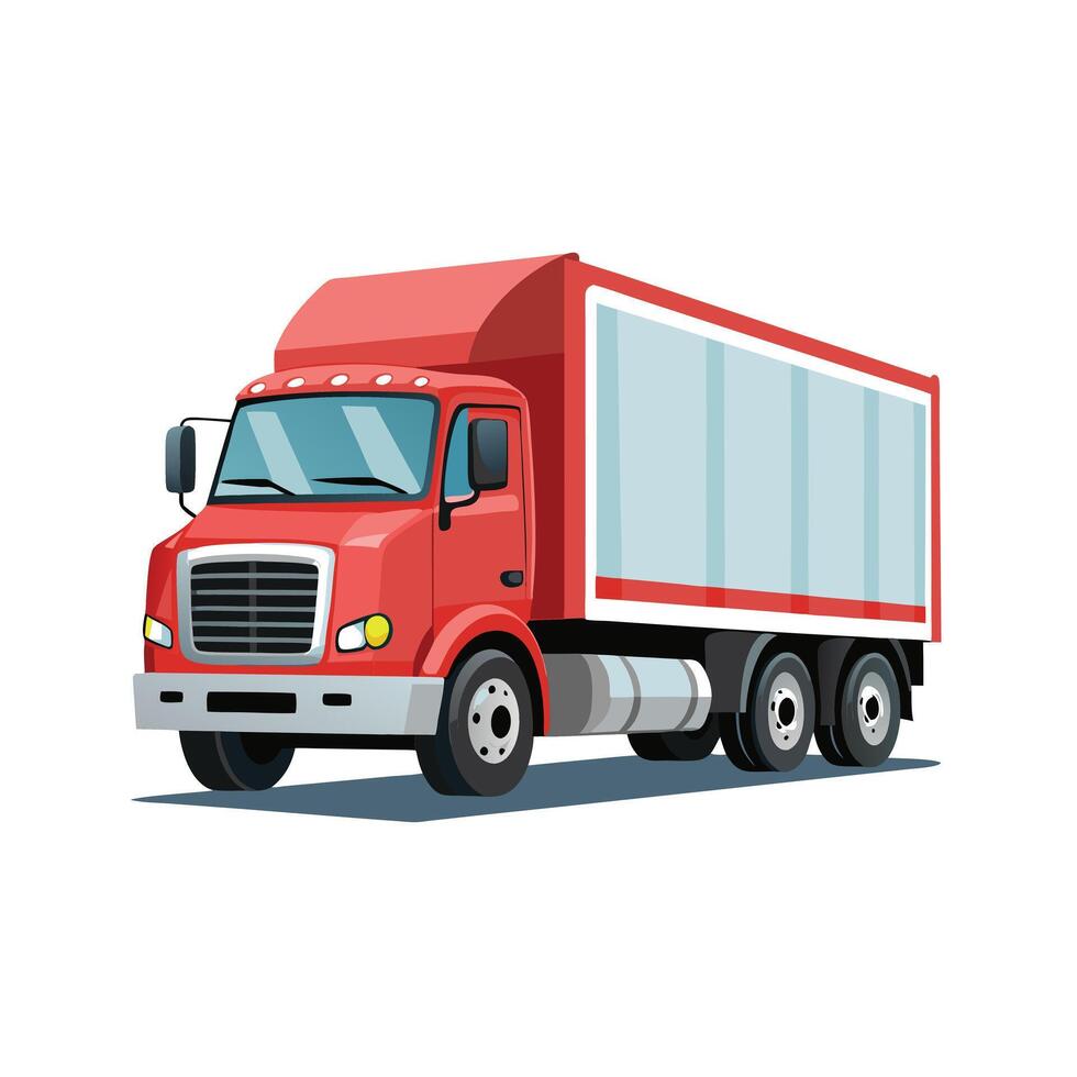 Realistic Truck Illustration vector