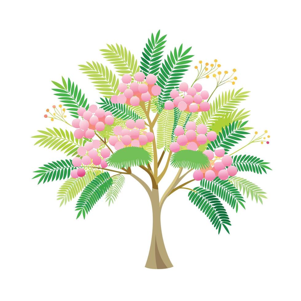 Beautiful Single Big Tree Illustration vector