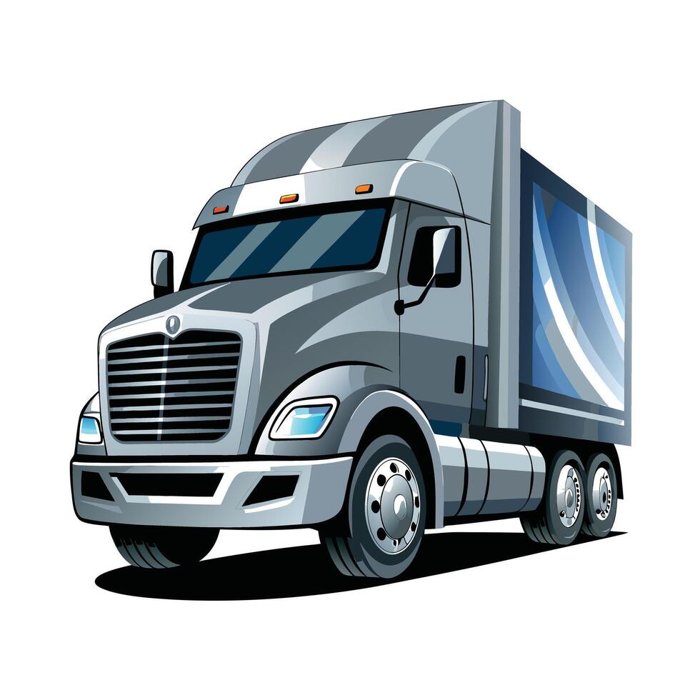 Realistic Truck Illustration vector