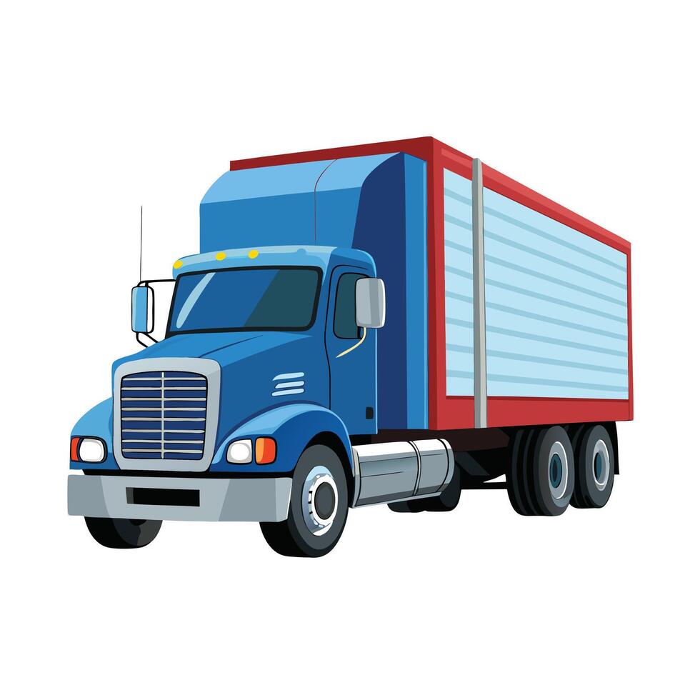 Realistic Truck Illustration vector