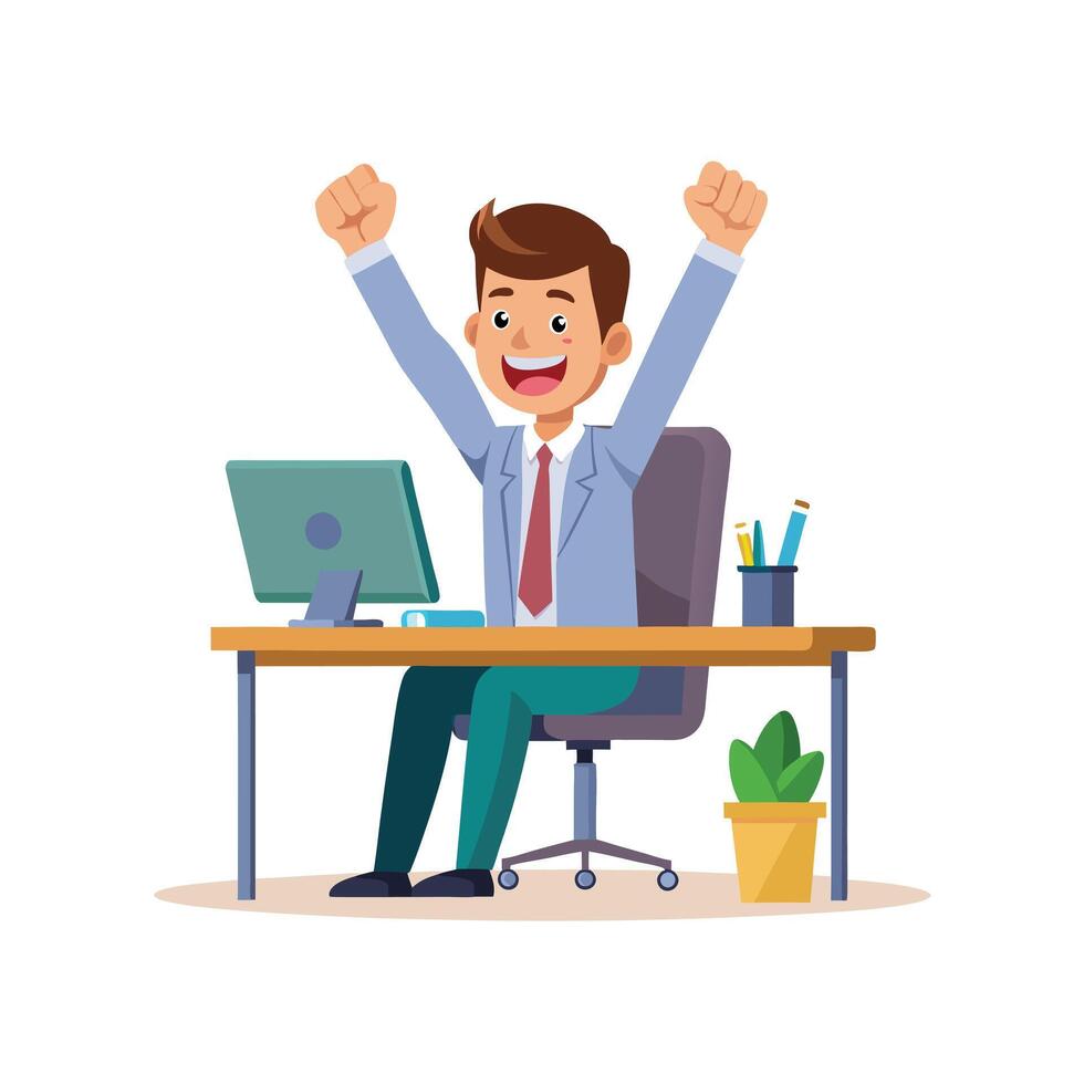 Realistic Office Moments Illustration Concepts vector