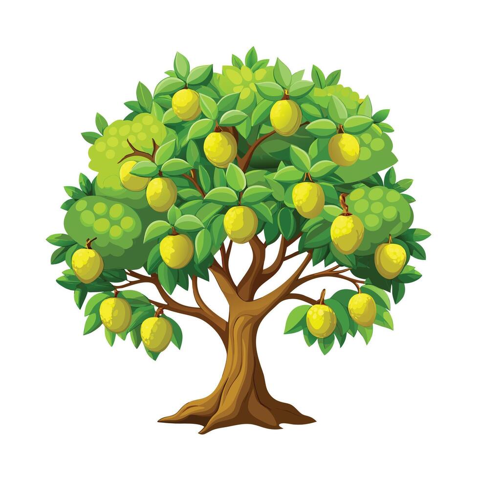Beautiful Single Big Tree Illustration vector