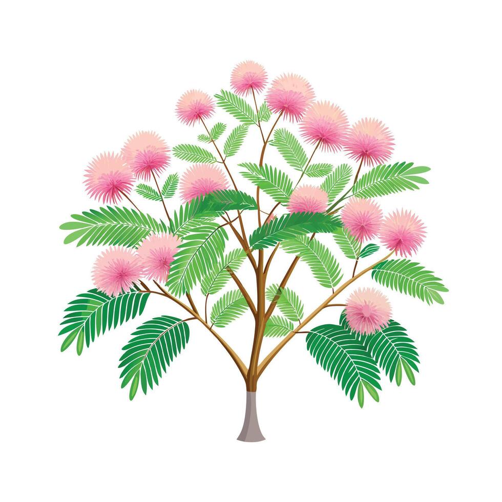 Beautiful Single Big Tree Illustration vector