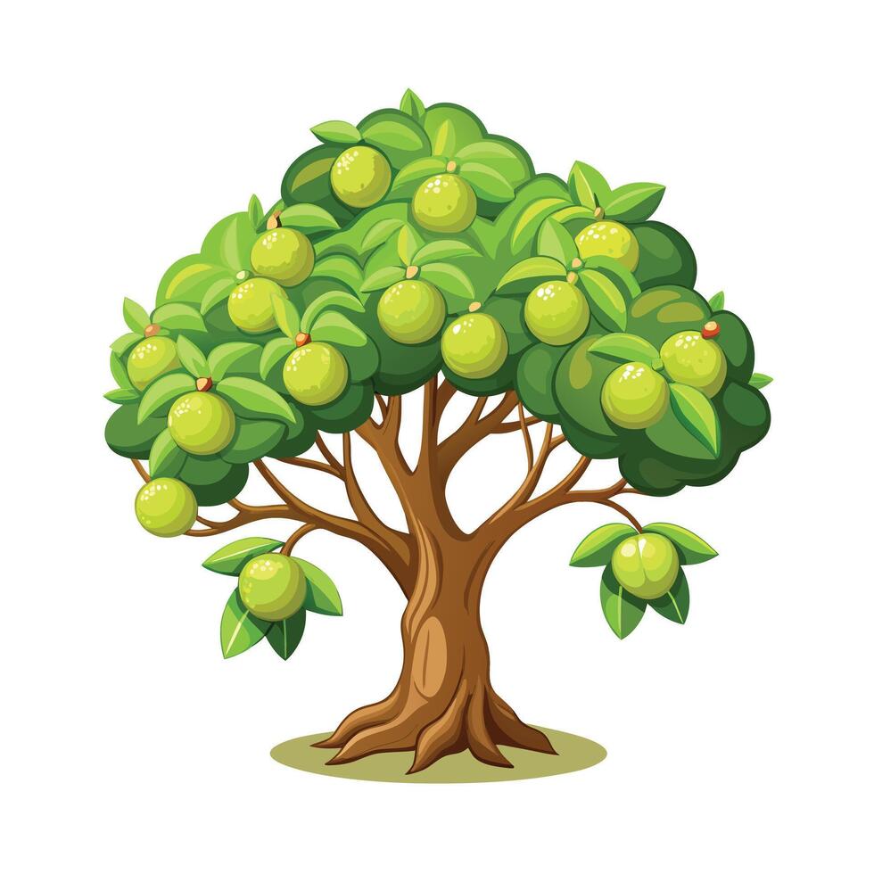 Beautiful Single Big Tree Illustration vector