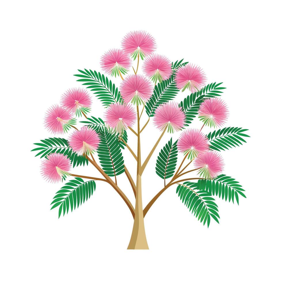 Beautiful Single Big Tree Illustration vector