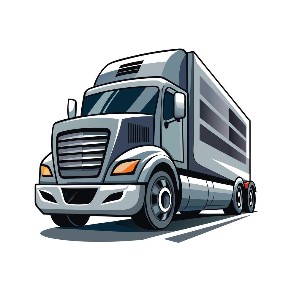 Realistic Truck Illustration vector