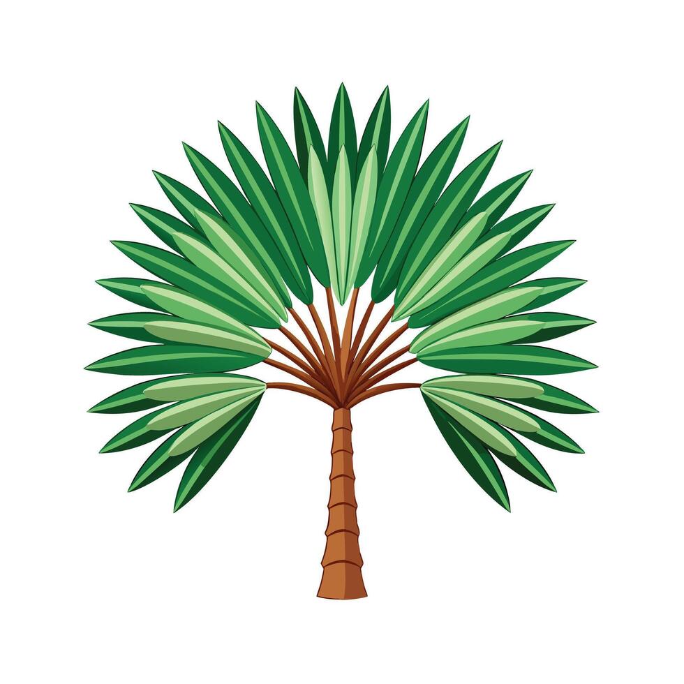 Beautiful Single Big Tree Illustration vector