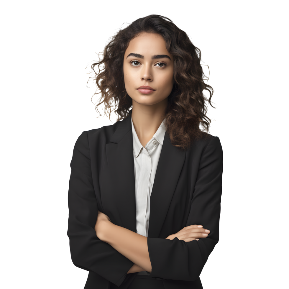 a woman in a suit and black blazer png