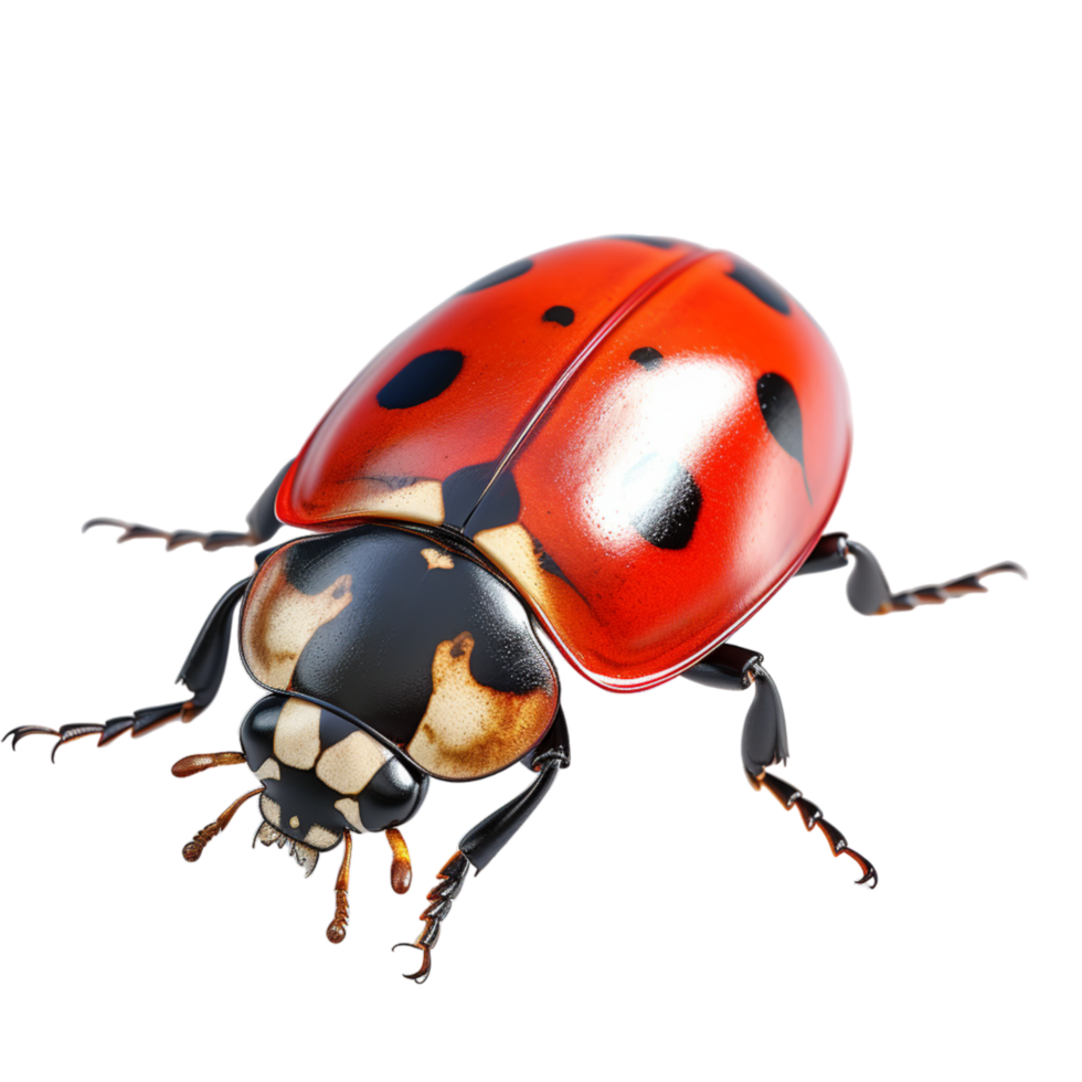 Generated Ai Red ladybug png