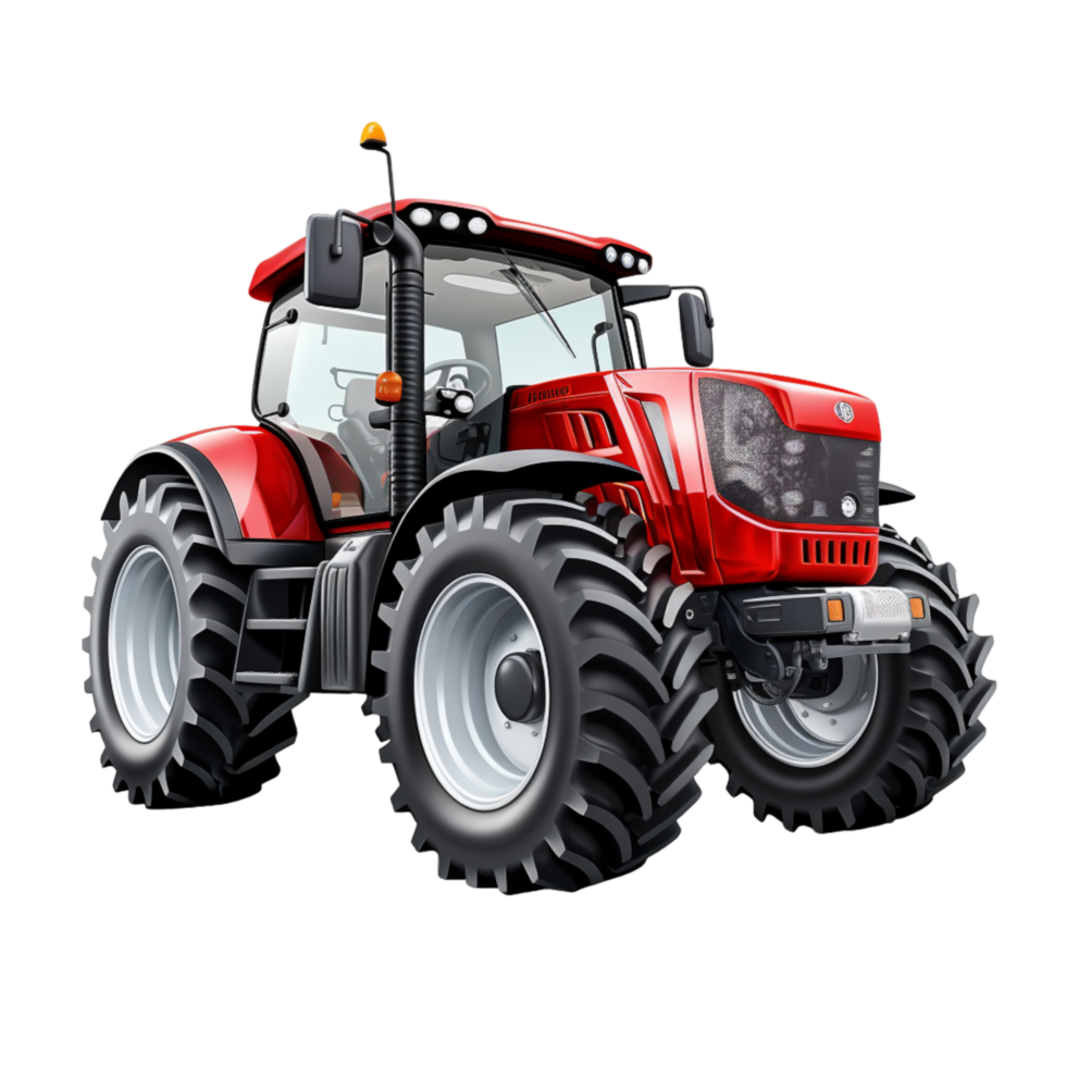 Generated Ai tractor on white png