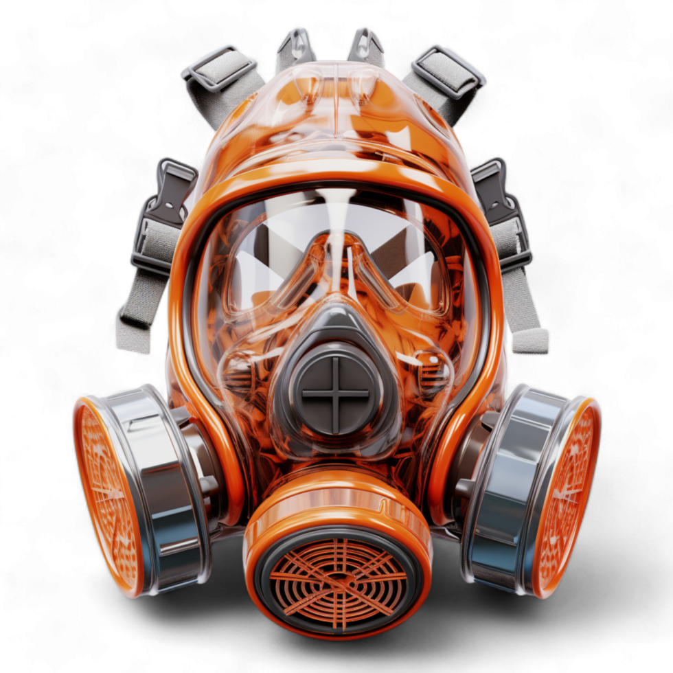 Generated Ai gas mask, gas mask, gas mask, military gas mask, vintage gas mask, png