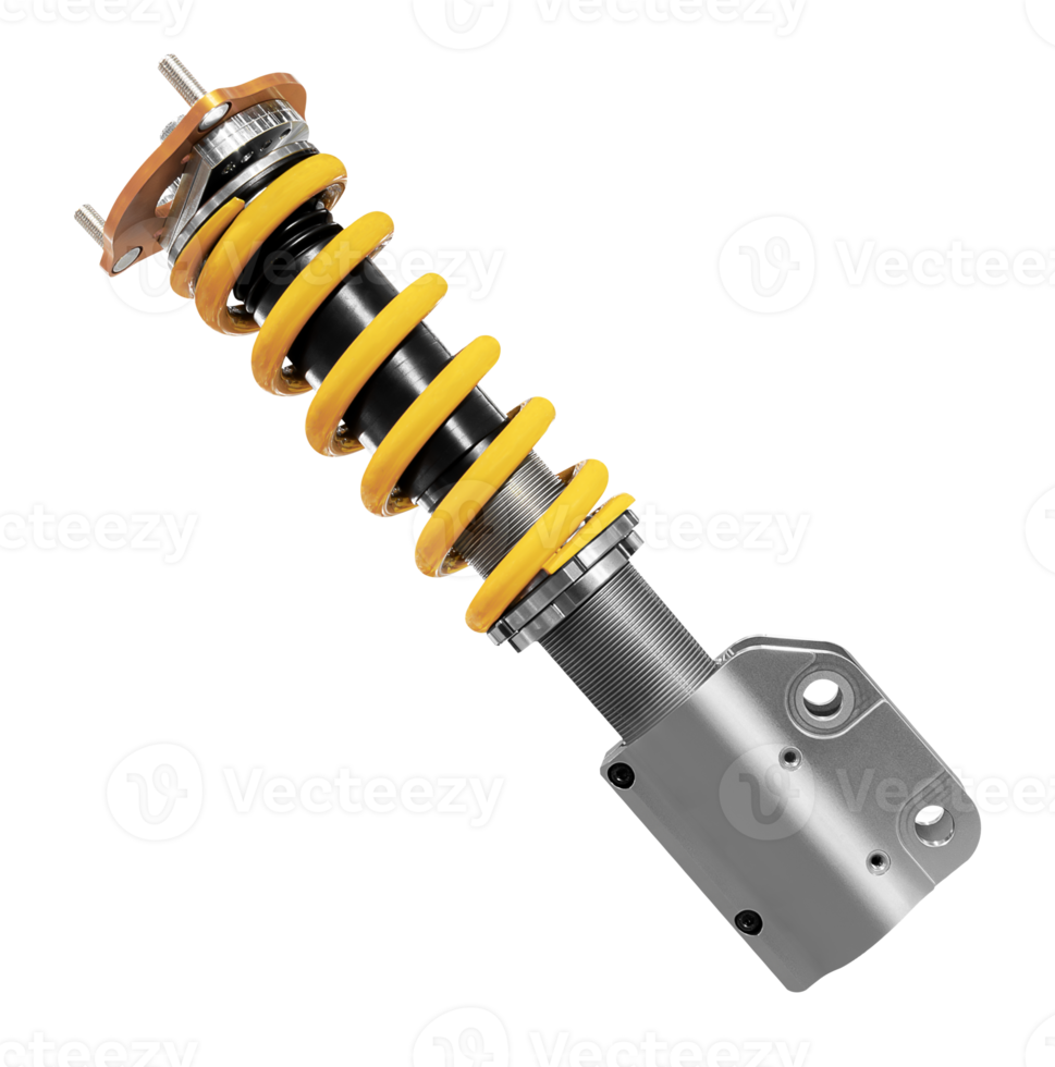 Yellow front shock absorber car png