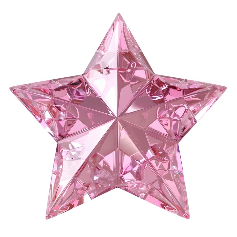Pink star icon png