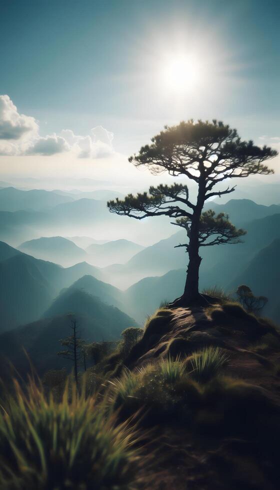 sunrise in the mountains photo