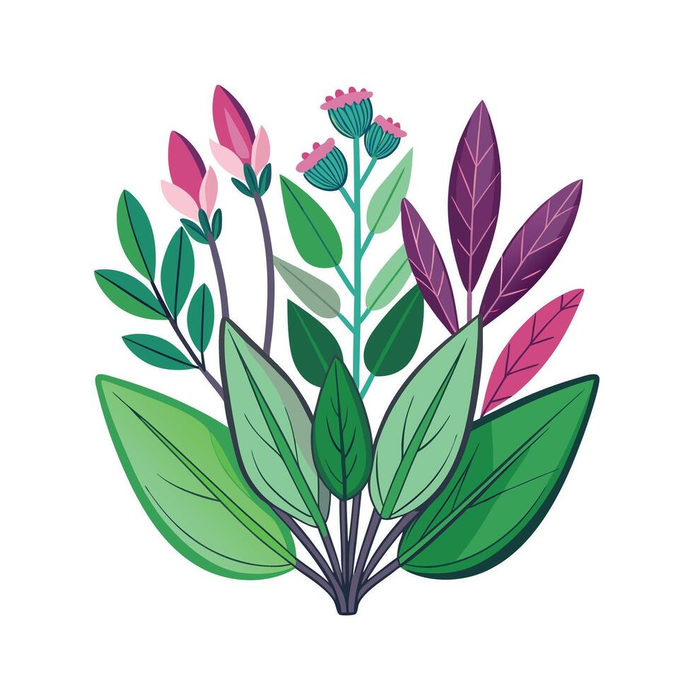 Realistic Beautiful Herbs Illustration vector