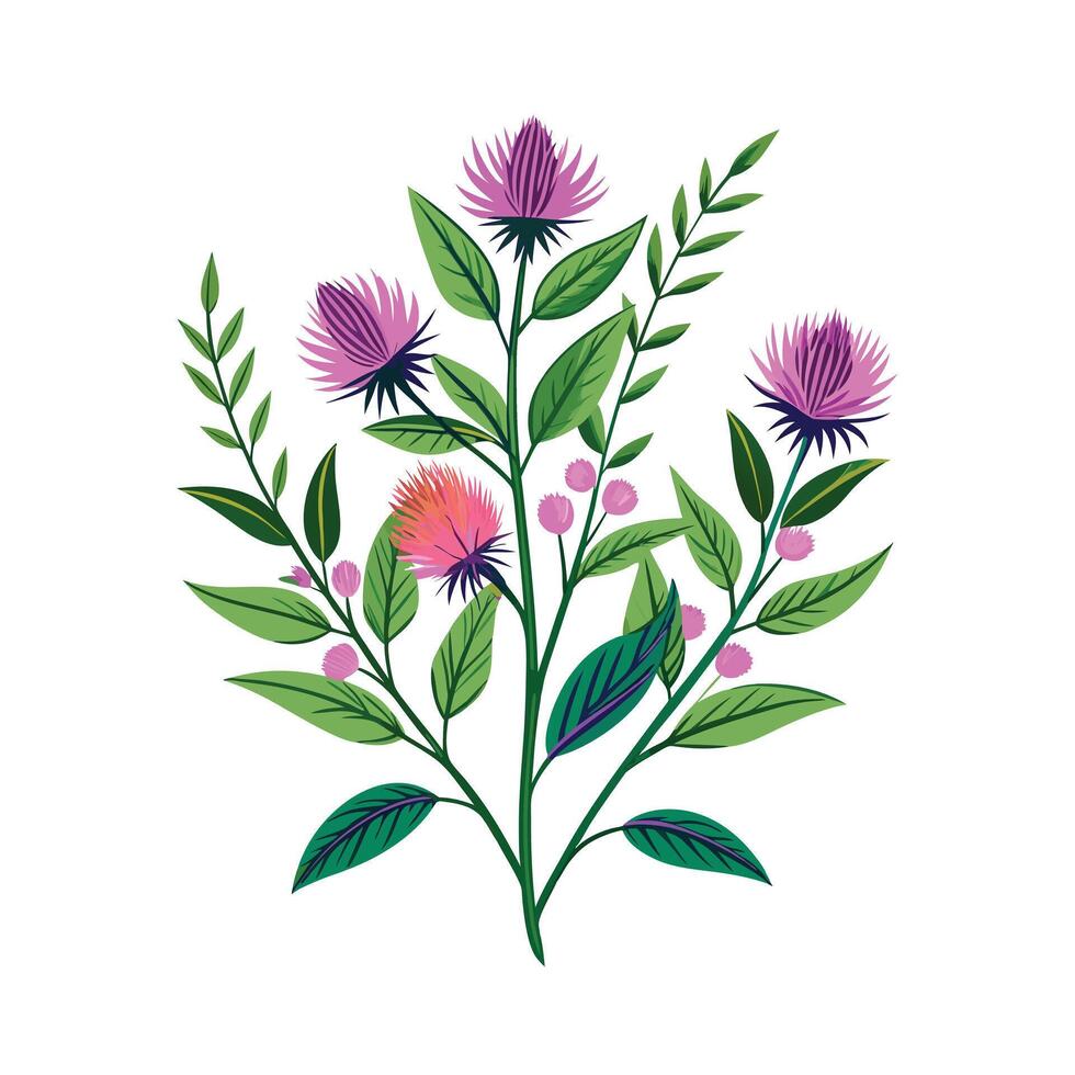 Realistic Beautiful Herbs Illustration vector